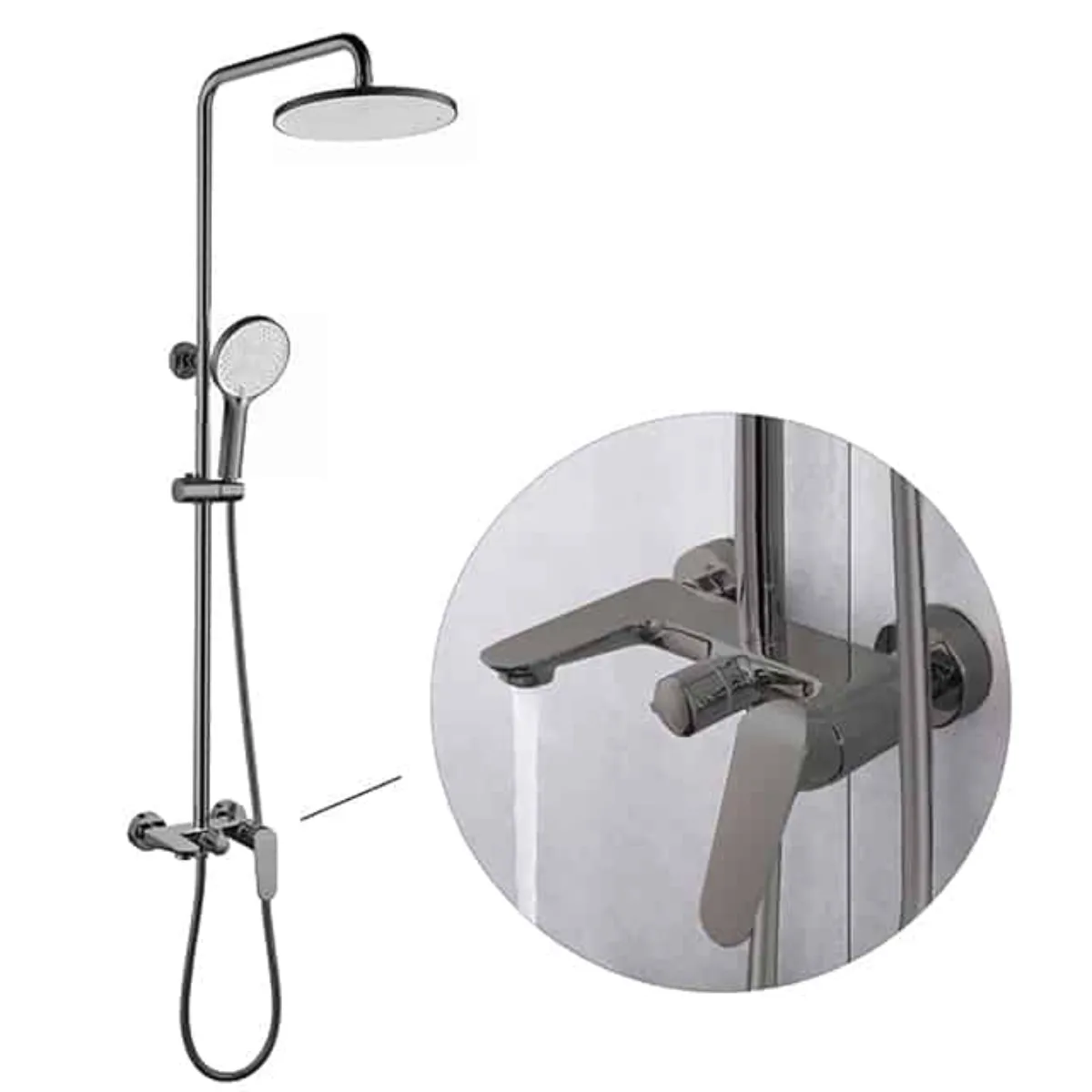 Zaffiro PRS 3407.88GM Rainshower With Mixer